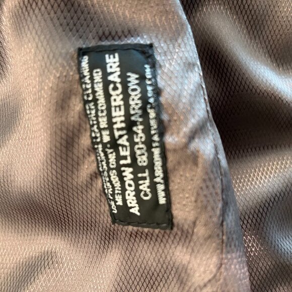 Remy Leather bomber Jacket- Color- Chocolate. Size 42 - Picture 6 of 7